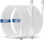 USB C to C Charging Cable 10ft, 60W Fast Type C to C Charger Cord Long for Apple iPhone 17 Pro Max/17 Air/16 Pro Max/15 Plus, MacBook Pro 2021/2020/2019,iPad 12.9/11 inch/Mini/Air 5/4,Samsung Galaxy - Image 9