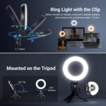 NEEWER Basic 5" Ring Light for Video Conference Lighting, Clip on Light Kit with Desk Tripod Stand for Monitor Laptop Computer Zoom Call Live Streaming Remote Working Learning Video Recording, BR60 - Image 5