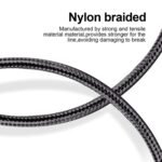 USB to Lightning Cable, 5 Pack iPhone Charger Fast Charging Cord (Black) | 3/3/6/6/10FT Nylon Braided High-Speed Data Transfer Apple MFi Certified Wire for iPhone 14/13/12/11/X/Max/8/7/6/5/SE/Plus - Image 3