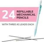 BIC Xtra-Smooth Pastel Mechanical Pencils, Medium Point, 0.7mm, 24-Count | Bulk Pack for School or Office Use | Smooth Writing Experience | No. 2 Lead for Standardized Tests - Image 3