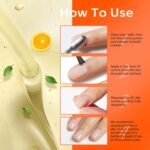 Modelones Nail Strengthener Cuticle Oil for Nails Orange Growth Repair Care | Nail Oil for Growth and Strength Nail Growth Oil Cuticle Care Quick Dry Nail Care Moisturize Strengthen Damaged Nail 0.5Fl Oz - Image 7