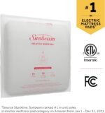 Sunbeam Heated Mattress Pad Quilted 12 Heat Deep Pocket Twin 75x39 - Image 10