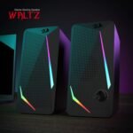 Redragon GS510 RGB Wired Desktop Speakers, 2.0 Channel Stereo Sound, Black | 4 Colorful LED Backlight Modes, Enhanced Bass, Easy-Access Volume Control, Plug & Play USB Powered PC Gaming Speaker - Image 3