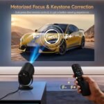 Projector with Wifi and Bluetooth Native 1080P, 4K Supported, Home Movie Projector with HDMI, USB, Type‑C, Compatible with Smartphone/ Tablet/ Laptop/ TV Stick/ PS5 for Gaming, Home Cinema - Image 5