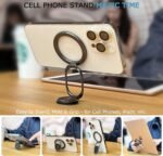 Doflyesky Magnetic Phone Ring Holder with Magsafe, Double Adjustable Gym Finger Ring Grip, Removable Phone Grip, for iPhone, iPad and Smartphones, Compatible with Magnetic Car Mount (Colorful) - Image 6
