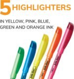 BIC Brite Liner Highlighters, Chisel Tip, 5-Count Pack, Assorted Colors - Image 7