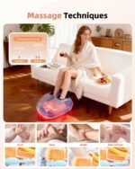 Foot Massager with Heat,Shiatsu Deep Kneading Massager for Plantar Fasciitis, Foot Massage Machine with Multi Massage Modes & Remote Control for Pain Relief (Purple) - Image 5