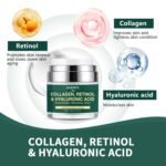 Face Moisturizer Retinol Cream for Face Anti Aging, Face Cream with Retinol, Collagen & Hyaluronic Acid, Wrinkle Repair, Firming Neck Cream, Hydrating Anti Wrinkle Skin Care for Women & Men Day Night - Image 3