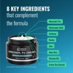 Minoxidil 5% Cream with Biotin, Caffeine & Hyaluronic Acid – Topical Cream Format for Hairline & Beard – Fragrance Free – 3.4 oz - Image 4