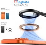 OMOTON TP06-E [3-Adjust] Sturdy Compact Magnetic Phone Tripod for iPhone 17 | Mini Phone Stand for MagSafe, Two 1/4" Screw& Arca, Fold Hook, Fits Vlog, Creators, Live, Women Men Gift, Travel Essentials - Image 9