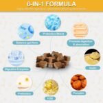 Probiotics for Dogs & Cats with 5 Billion CFUs - Gut Health, Firm Stool, Gas Relief, Immune Support, 120 Chews, Chicken Flavor - Image 5