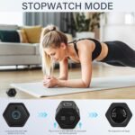 Rotating Pomodoro Timer 5, 25, 10 30,60 Mins Preset Stopwatch, Desk Flip ProductivityTimer, ADHD Tool Hexagon, Vibration/Mute/Alarm, for Work, Study, Back to School, Kitchen, Black - Image 6