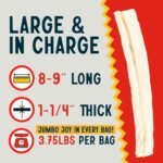 Canine Chews 8-9" Retriever Rolls for Large Dogs - Pack of 15 All-Natural Beef Hide Dog Chews for Aggressive Chewers - 3.7 lb. - Image 5