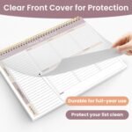 Weekly To Do List Notepad with 52 Undated Sheets（8.5"×11"）- Undated Weekly Planner Notepad for Office Desk Accessories and Supplies - Midnight Lilac - Image 5