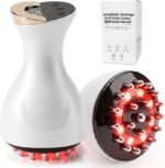 Lymphatic Drainage Massager & Anti Cellulite Massage Tool, for Legs, Arms & Belly, Body,Helps Reduce Stretch Marks & Cellulite,with SoothingPulse, Light Heat & Vibration (White) - Image 2