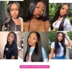 13x4 Lace Frontal Closure Ear to Ear HD Lace Frontal 12 Inch | Brazilian Straight Frontal Lace Closure,Virgin Human Hair Frontal,Natural Black, 150% Density - Image 7