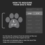 PawZ Rubber Dog Boots for Large Paws - All-Weather Waterproof Dog Shoes, Anti-Slip Traction for Rain, Snow, Mud & Hot Pavement - Pull-On Dog Booties, Black - Large (3"- 4") - Pack of 12 - Image 4