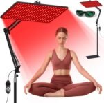 Red Light Therapy for Body and Face, 660nm 850nm 940nm Infrared Redlight | Redlight-Therapy Lamp Device with Large Panel and Stable Stand at Home, Idea Gift for Women Wife Mom Sister Girlfriend (L) - Image 2