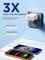 Aioneus USB C Charger Block, 40W Fast Charging Block Type C Charging Block 4-Port Dual Port PD+QC Wall Charger Head Cube for iPhone 17 16 15 14 13 12 11 Pro Max XS, iPad, Samsung Phone, Tablet - Image 4