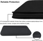 Laptop Sleeve 15.6 inch, Durable Slim Computer Carrying Bag Protective Case | Laptop Case, Computer Sleeve Handbag with Front Pocket, Laptop Cover for 15-16 Inch HP, Dell, Lenovo, Asus, Notebook, Black - Image 5