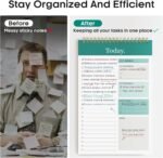 To Do List Notepad, Undated Daily Planner for Work and Goal Setting | Greenery Sway, 52 Sheets, 9.8" x 6.5" , for Office, Home and school, Daily Task Planning, Notes and Everyday Organization - Image 6