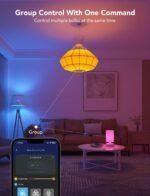 Govee Smart Light Bulbs, 1200 Lumens Dimmable BR30 Bulbs, RGBWW Color Changing Light Bulb, Flood Light Bulbs Work with Alexa, Google Assistant, WiFi & Bluetooth LED Bulbs, Music Sync, 2 Pack | RGBWW Color Changing Light Bulb, Flood Light Bulbs Work with Alexa, Google Assistant, WiFi & Bluetooth LED Bulbs, Music Sync - Image 9