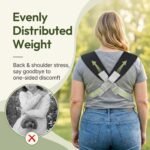 Dog Sling Carrier for Small Dogs with Thicken Bottom Support 10-18 lbs | Adjustable, Hands Free, Breathable Mesh, Comfortable, Lightweight, Vet Visits, Anxiety, Travel, Hiking, Safety Clip, Black - Image 3
