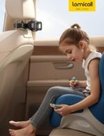 Lamicall Car Headrest Tablet Holder, 3 in 1 Extension Adjustable Arm | Tablet Car Mount for Back Seat, Gifts Road Trip Essentials for Kids, for 4.7-11" Devices, iPad Pro Air Mini, Galaxy, Fire HD - Image 8