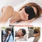 LitBear Sleep Mask for Side Sleeper Women Men, Eye Mask for Sleeping | Light Blocking 3D Contoured Sleeping Mask, Soft Breathable Sleep Eye Mask with Adjustable Elastic Strap for Travel, Black - Image 8
