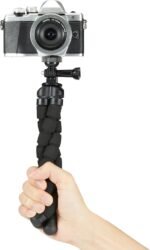 Amazon Basics Portable and Flexible Tripod with Wireless Remote and Smartphone Clamp, 10-inch, Black - Image 5
