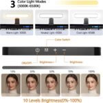 Dual-lamp Video Conference Lighting, LED Streaming Light with Remote and Touch Control, Zoom Lighting for Computer,Webcam Laptop Monitor Ring Light for Video Calls/Zoom Meetings/Video Recording - Image 5