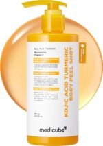 medicube Body Peel Shot with Kojic Acid and Turmeric | Gentle Body Brightening & Exfoliating with BHA LHA PHA - Dead Skin Cells, Uneven Looking Skin & Excess Sebum, 9.46 fl.oz - Image 2