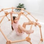 Comfy Cubs Wooden Toddler Play Gym for 3-6 Years Old - Montessori Climber for Kids - Safe Climbing Toy Support up to 120 lbs - Easy to Assemble Kids Climber for Active Play - Natural Wood - Image 3