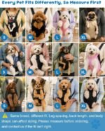 Mosago Dog Backpack Carrier, Front Chest Carrier for Small Dogs 7-11 lbs | Adjustable Shoulder Straps, Legs Out Design, Breathable Mesh, Hands-Free Carrying, Soft Padded Support, Walking/Hiking - Image 5