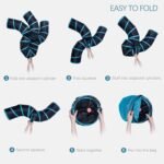 EGETOTA Cat Tunnel for Indoor Cats Large, with Play Ball S-Shape 5 Way Collapsible Interactive Peek Hole Pet Tube Toys, Puppy, Kitty, Kitten, Rabbit (Blue & Black) - Image 5