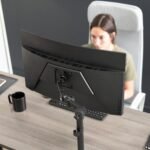VIVO Single 13 to 38 inch Ultrawide Monitor Arm Desk Mount, Regular Screens up to 32 inches, 22 lbs capacity, Fully Adjustable Stand with C-Clamp and Grommet Base, Black, STAND-V001 - Image 10