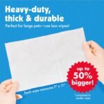Petkin Pet Wipes for Dogs and Cats, 400 Wipes - Large Pet Wipes for Dogs and Cats - Cleans Ears, Face, Butt, Body and Eye Area - Convenient, Ideal for Home or Travel - 4 Packs of 100 Wipes - Image 7