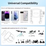 Bike Phone Holder, Handlebar Mount for Motorcycle, Scooter, Mountain, Ebike | Anti-Shake, 360° Rotation, Quick Lock, Secure Clamp for 4.5-7.0" Phones, Cell Phone Mount for Bicycle, E-Scooter, Motorbike - Image 6
