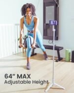 KraftGeek Magnetic Phone Tripod for iPhone, 64" Selfie Stick for Magsafe | N52 Magnetic Mount, Reinforced Aluminum, Portable Cell Phone Tripod Stand with Remote for Travel & Video Recording - Image 4