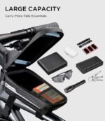 whale fall Bike Frame Bag Waterproof, 3D EVA Hard Shell, Bike Phone Holder | Top Tube Bag with TPU Touchscreen, Fits Phones up to 7", Adjustable Straps for Most Frames, Includes Rain Cover - Image 6