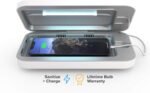 3 UV Phone Sanitizer Box & Dual Charger, Patented 360° UVC, White | Patented, Clinically Tested, Kills 99.9% of Germs, Fits All Phones, Charges 2 Devices, 10-Min Cycle - Image 2