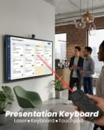 Mini Keyboard with touchpad, mini Bluetooth Keyboard, 2.4G Ultra-Thin Handheld Wireless Portable Keyboard, Suitable for PCs/Tablets/TVs/Smartphones, Ideal for Travel - Image 5