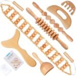 Xokocli 7-in-1 Wood Therapy Massage Tools Lymphatic Drainage Massager for Muscle Pain Relief | Maderoterapia Kit Body Sculpting Tools for Anti-Cellulite, Body Shaping - Image 2