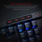 Redragon K580 Wired RGB Mechanical Gaming Keyboard, Macro Key & Media Wheel | 5 On-Board Keybinding Buttons for MMO MOBA Games, Dedicated Media Controls, Classic Tactile Blue Switch for Hype Typing Feel - Image 7