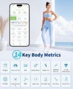 LOFTILLA Smart Scale with BMI, Body Fat, Muscle Mass, 8-in-1 Display | Digital Bathroom Weight Scale with 14 Body Composition Metrics, Bluetooth App Sync, for Home and Gym Use,Black - Image 5