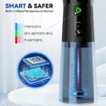 Upgraded Electric Ear Wax Removal Kit - Water Temperature Sensor & One-Piece Waste Tank - Ear Wax Cleaner with 4 Modes IPX7 Ear Irrigation Flushing System with 10 Tips - Image 4
