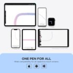 Stylus Pen for Touch Screens, Disc Tip & Magnet Cap Styli Pencil Compatible with Apple iPad pro/iPad 6/7/8/9/iPhone/Samsung Galaxy Tab A7/S7/Fire HD 7/8/10 Plus Tablet/All Touch Devices. - Image 3