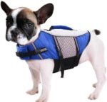 Dog Life Jacket Swimming Vest Lightweight High Reflective Pet Lifesaver with Lift Handle, Leash Ring Blue,XS - Image 2