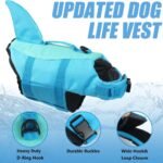 EMUST Large Dog Life Jacket, Pet Life Vests for Swimming, Small/Medium/Large Dog Flotation Vest with Rescue Handle for Water at Pool, Beach, Boating (XL,Pool Blue) - Image 5