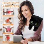 Microwave Heating Pad for Cramps Pain Relief, 19 * 9" Microwavable Heating Pads for Back, Neck Shoulder, Cute Microwave Heating Pad Stuffed Animal, Moist Heat Pack, Lavender - Image 3